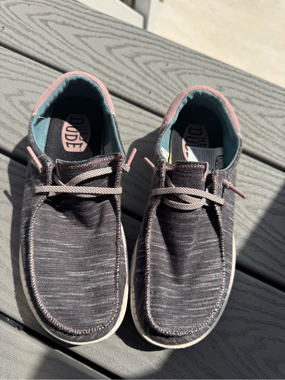 Hey Dude skip on shoes. Size 8
